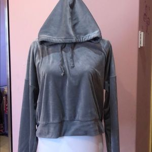 Soft velvet hoodie by SO